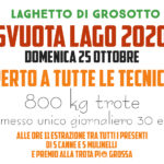 SVUOTALAGO 2020  e programma settimana fino al 25 ottobre