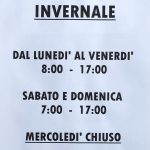 ORARIO INVERNALE: AGGIORNAMENTO